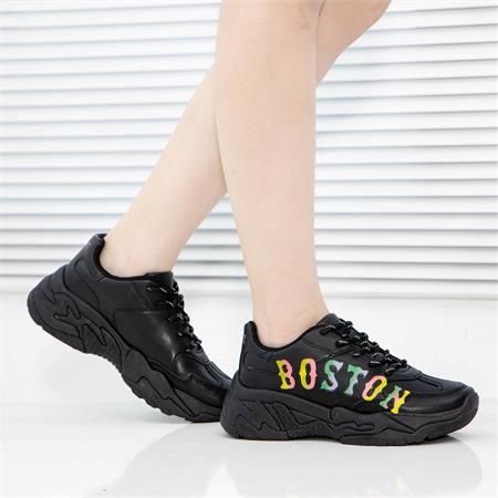  Giày thể thao nữ MWC - 0605 Giày Thể Thao Nữ In Chữ Siêu Cute,Sneaker Êm Chân Đế Độn 4CM Hot Trend