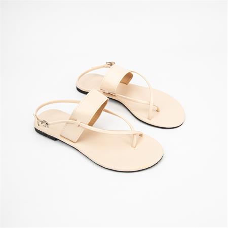 Giày Sandal Nữ MWC - 2896  Giày Sandal Xỏ Ngón,Giày Sandal Quai Ngang Phối Dây Mảnh Ôm Chân Đế Bệt Thời Trang Sang Chảnh