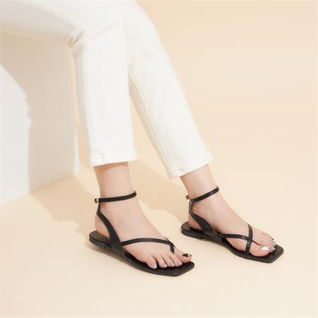 Giày Sandal Nữ MWC - 2864 Giày Sandal Xỏ Ngón,Giày Sandal Quai Chéo Phối Dây Mảnh Ôm Chân Đế Bệt Thời Trang Sang Chảnh