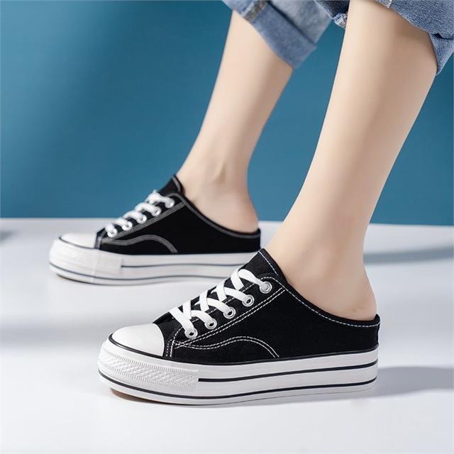 Giày thể thao nữ MWC - 0533 Giày Sục Thể Thao Nữ Đế Cao Phối Sọc Thể Thao Siêu Cute,Sneaker Êm Chân Đế Bằng Hot Trend