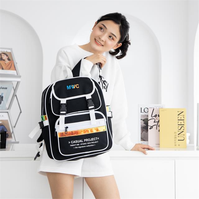 BALO MWC - 1110 Balo Unisex Phối Viền Màu Thời Trang Chống Sock,Chống Nước Nhiều Ngăn, Đựng Laptop Mang Đi Học,Đi Làm,Đi Chơi