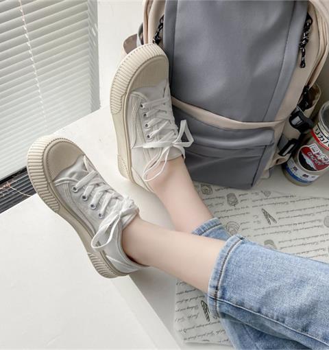 Giày thể thao nữ MWC - 0629 Giày Thể Thao Nữ Đế Bằng Phối Sọc Thể Thao Siêu Cute,Sneaker Êm Chân Hot Trend