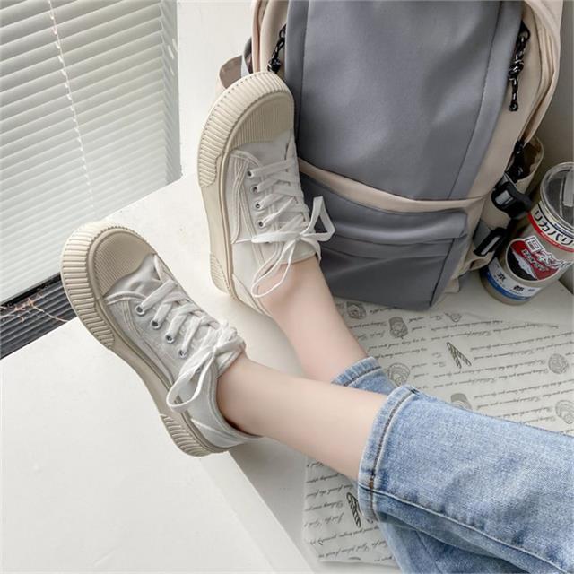 Giày thể thao nữ MWC - 0629 Giày Thể Thao Nữ Đế Bằng Phối Sọc Thể Thao Siêu Cute,Sneaker Êm Chân Hot Trend