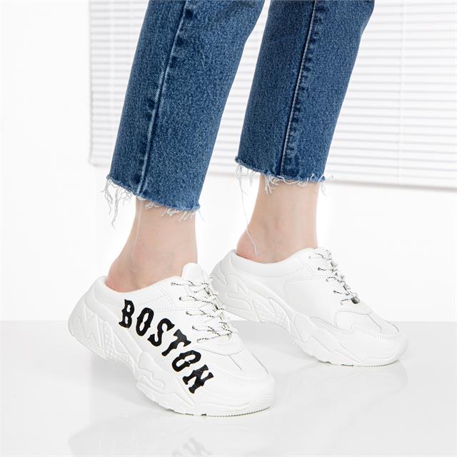 Giày thể thao nữ MWC - 0517 Giày Sục Thể Thao Nữ Phối Chữ Siêu Cute,Sneaker Êm Chân Đế Độn 5CM Hot Trend