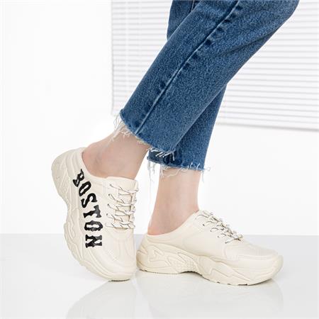 Giày thể thao nữ MWC - 0517 Giày Sục Thể Thao Nữ Phối Chữ Siêu Cute,Sneaker Êm Chân Đế Độn 5CM Hot Trend