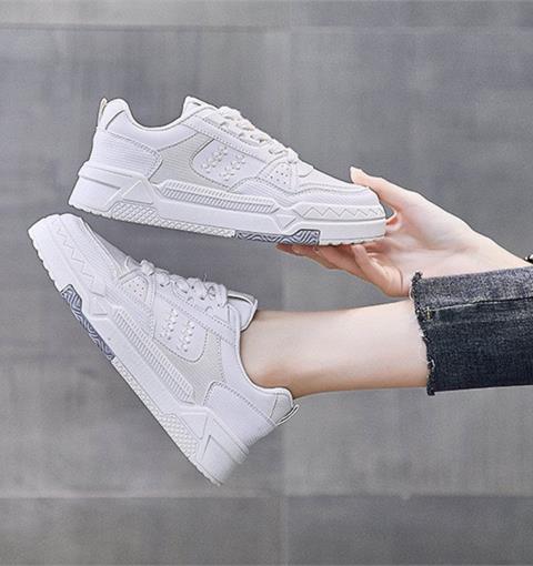  Giày thể thao nữ MWC - 0732 Giày Thể Thao Nữ Phối Màu Thể Thao,Sneaker Da Siêu Êm Chân Đế Bằng 3CM Hot Trend