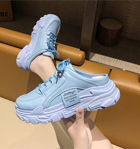Giày thể thao nữ MWC - 0692 Giày Sục Thể Thao Nữ Phối Màu Siêu Cute,Sneaker Êm Chân Đế Độn 4CM Hot Trend