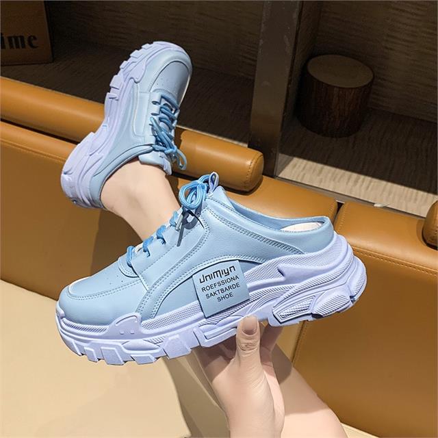 Giày thể thao nữ MWC - 0692 Giày Sục Thể Thao Nữ Phối Màu Siêu Cute,Sneaker Êm Chân Đế Độn 4CM Hot Trend