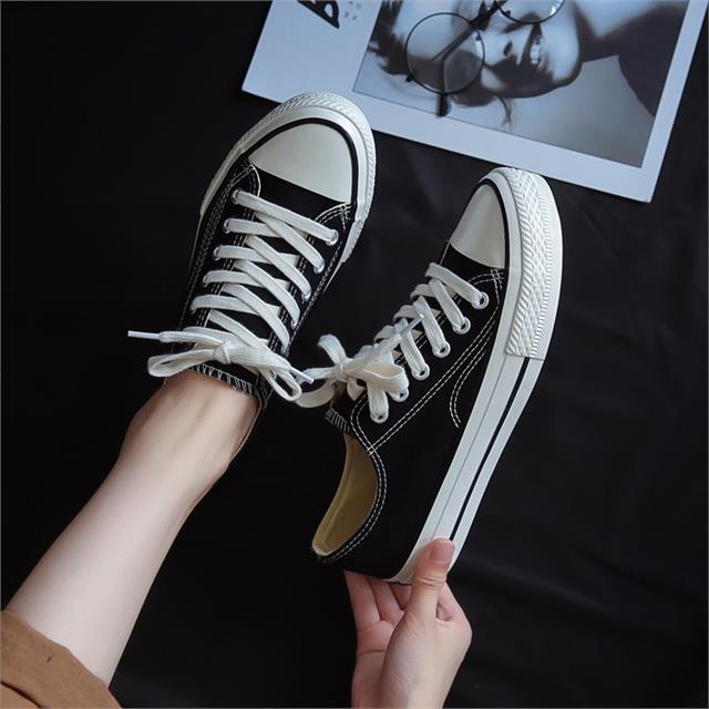 Giày thể thao nữ MWC - 0167 Giày Thể Thao Nữ Đế Bằng Phối Vải,Sneaker Vải Siêu Êm Chân Hot Trend