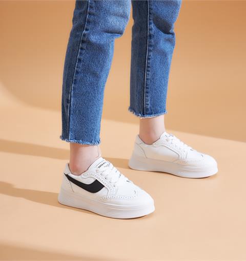 Giày thể thao nữ MWC - 0745 Giày Thể Thao Nữ Đế Bánh Mì Siêu Cute,Sneaker Êm Chân Hot Trend