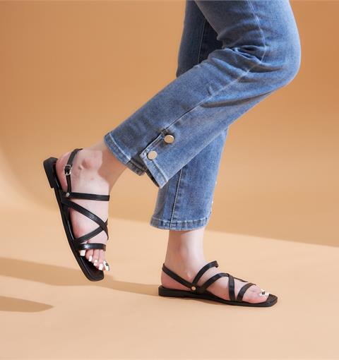 Giày sandal nữ MWC NUSD - 2983 Sandal Ngang Chéo,Sandal Cách Điệu Siêu Xinh 