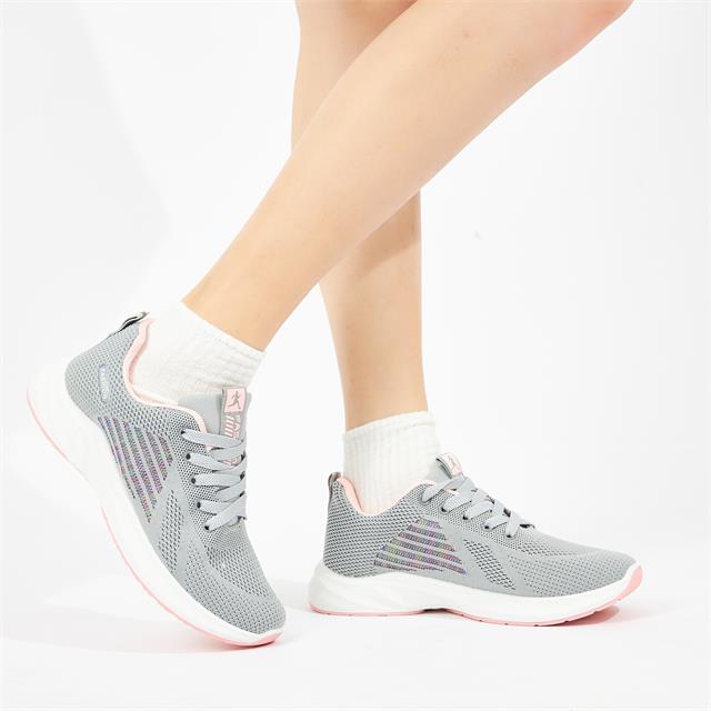 Giày Thể Thao Nữ MWC A110 - Giày Thể Thao Nữ Dáng Sneaker, Giày Đế Bằng Họa Tiết Kẻ Sọc Năng Động, Trẻ Trung, Thời Trang.