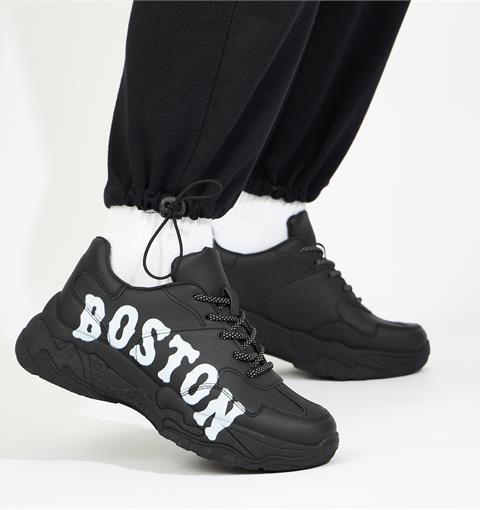 Giày Thể Thao Nam MWC NATT - 5309 Giày Thể Thao Nam Da In Chữ Thời Trang, Sneaker Nam Cổ Thấp Năng Động Cá Tính
