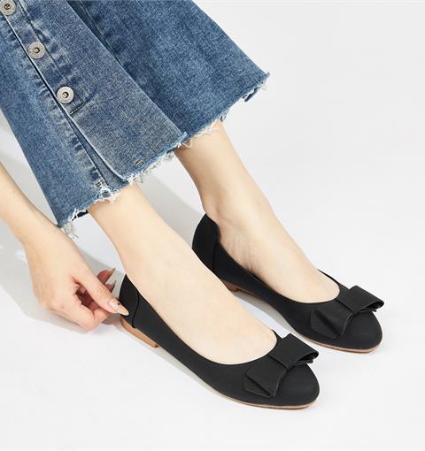 Giày Búp Bê MWC 2303 - Giày Búp Bê Nữ Đính Nơ Xinh Xắn, Giày Mọi Nữ Thanh Lịch, Thời Trang.
