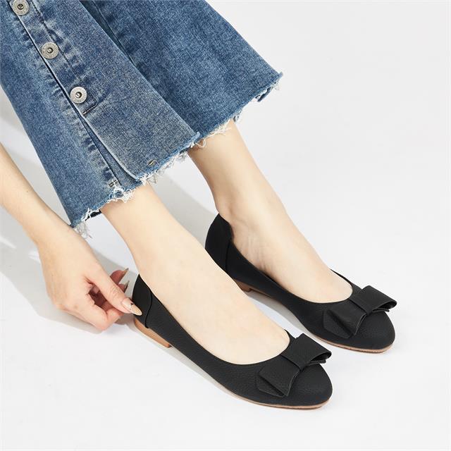 Giày Búp Bê MWC 2303 - Giày Búp Bê Nữ Đính Nơ Xinh Xắn, Giày Mọi Nữ Thanh Lịch, Thời Trang.