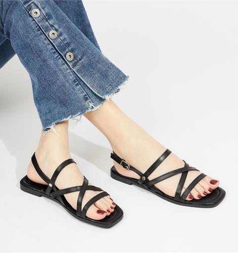 Giày sandal nữ MWC NUSD - 2983 Sandal Ngang Chéo,Sandal Cách Điệu Siêu Xinh 