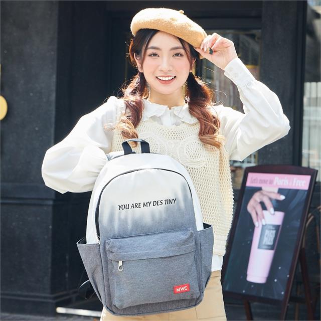 BALO MWC - 1137 Balo Nữ Phối Màu Siêu Cute Đựng Laptop Đi Chơi Đi Học Du Lịch Thời Trang 