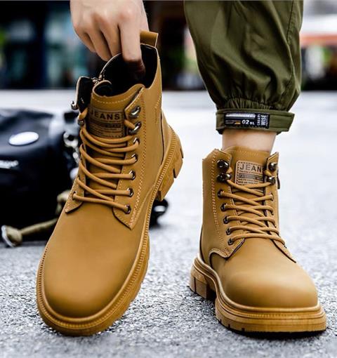 Giày Boot Nam MWC 8048 - Giày Oxrord Nam Da Bò Cổ Cao Phong Cách Cawboy Đường Phố Cực Chất Và Thời Trang.