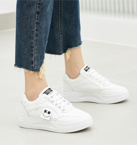 Giày thể thao nữ MWC NUTT- A14 3Giày Thể Thao Nữ Phối Màu Siêu Cute,Sneaker Da Êm Chân Đế Bằng Hot Trend