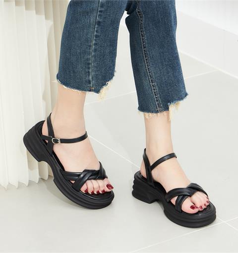 Giày Sandal Nữ MWC 2441 - Sandal 2 Quai Chéo Xoắn Cách Điệu Thanh Lịch, Thời Trang.