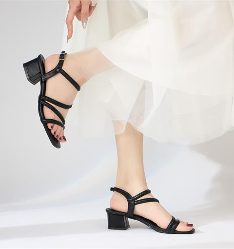 Giày cao gót MWC G044 - Sandal Cao Gót 5cm Quai Mãnh Thời Thanh Lịch