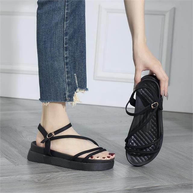 Giày Sandal Nữ MWC 2979 - Sandal Quai Mảnh Ngang Chéo Cách Điệu, Sandal Đế Bánh Mì Thanh Lịch, Thời Trang.