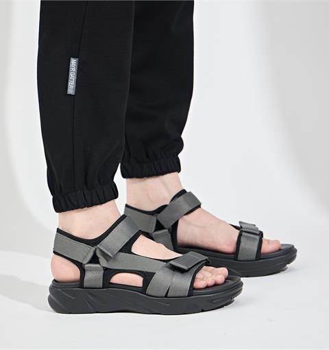 Giày Sandal Nam MWC 7087 - Sandal Nam 2 Quai Ngang Phối Lót Dán Thanh Lịch, Kiểu Dáng Streetwear Năng Động, Trẻ Trung.