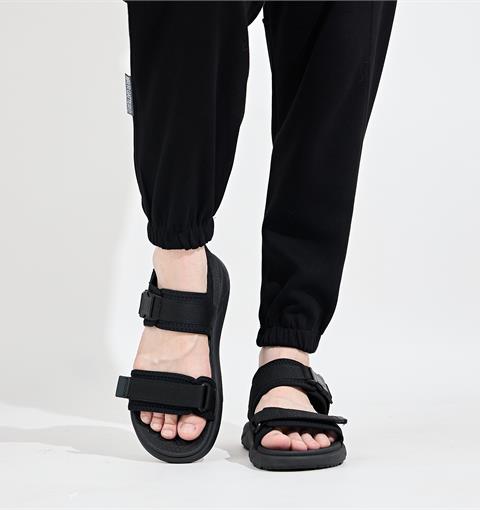 Giày Sandal Nam MWC 7077 - Sandal Nam 2 Quai Ngang Phối Khuy Cài Thanh Lịch, Sandal Nam Kiểu Dáng Streetwear Năng Động, Trẻ Trung.