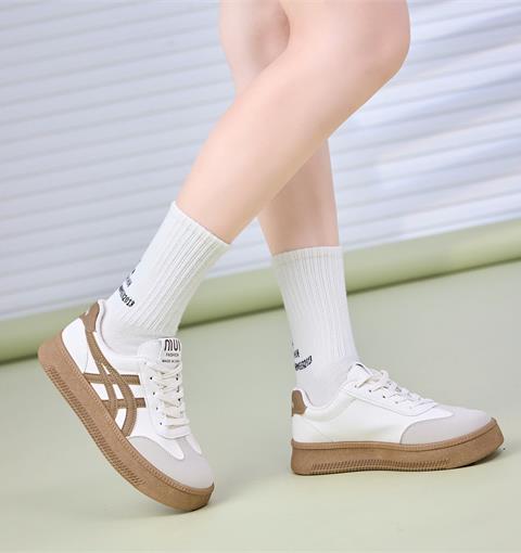 Giày Thể Thao Nữ MWC A187- Giày Thể Thao Nữ Dáng Sneaker Đi Học, Đi Chơi, Giày Thể Thao Nữ 2 Loại Da Siêu Bền Đẹp, Thời Trang.