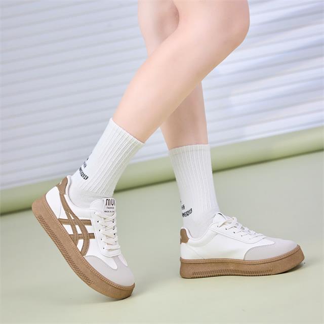 Giày Thể Thao Nữ MWC A187- Giày Thể Thao Nữ Dáng Sneaker Đi Học, Đi Chơi, Giày Thể Thao Nữ 2 Loại Da Siêu Bền Đẹp, Thời Trang.