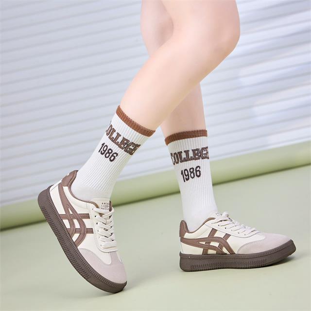 Giày Thể Thao Nữ MWC A182 - Giày Thể Thao Nữ Dáng Sneaker, Giày Thể Thao Đế Cao 3cm Năng Động, Trẻ Trung, Thời Trang.