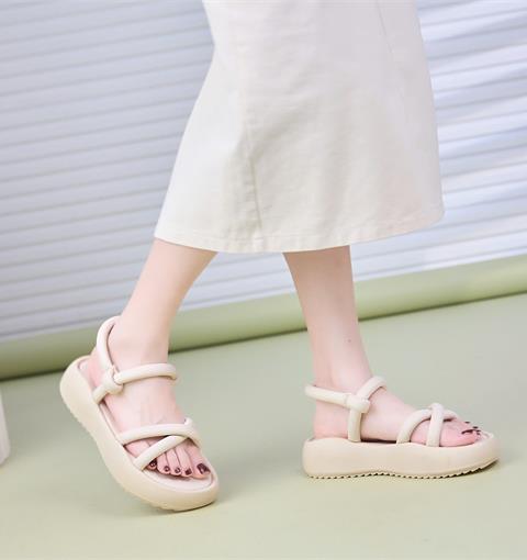 Giày Sandal Nữ MWC 2443 - Sandal Nữ Quai Tròn Mảnh Cách Điệu, Sandal Nữ Đế Bánh Mì Siêu Hack Dáng Thanh Lịch Thời Trang.