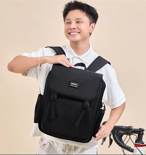 BALO MWC 1228 - Balo Unisex Thời Trang Chống Sốc, Chống Nước, Nhiều Ngăn Siêu Tiện Lợi Dùng Đựng Laptop, Mang Đi Học, Đi Chơi.