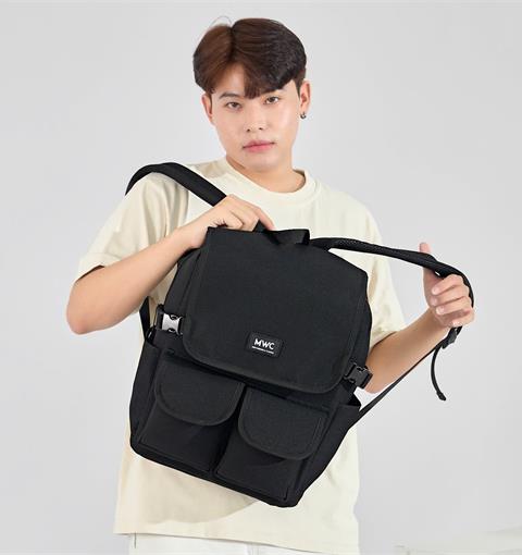 BALO MWC 1256 - Balo Unisex Thời Trang Chống Sốc, Chống Nước, Nhiều Ngăn Siêu Tiện Lợi Dùng Đựng Laptop, Mang Đi Học, Đi Chơi.