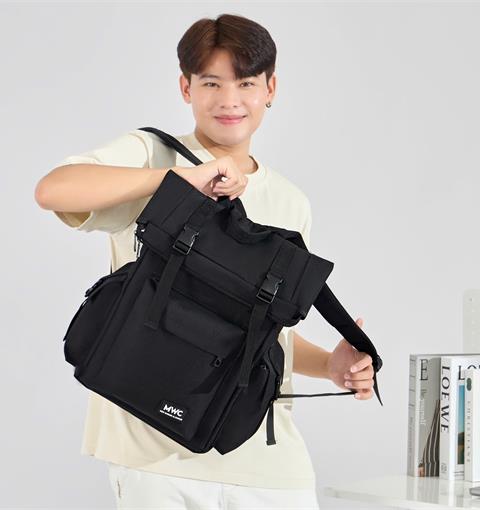 BALO MWC 1243 - Balo Unisex Thời Trang Chống Sốc, Chống Nước, Nhiều Ngăn Siêu Tiện Lợi Dùng Đựng Laptop, Mang Đi Học, Đi Chơi.