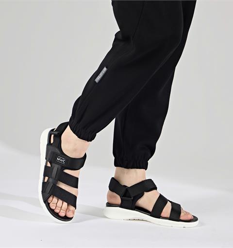 Giày Sandal Nam MWC 7075 - Sandal Nam 3 Quai Ngang Phối Lót Dán Thời Trang, Sandal Nam Kiểu Dáng Streetwear Siêu Bền Đẹp, Trẻ Trung.