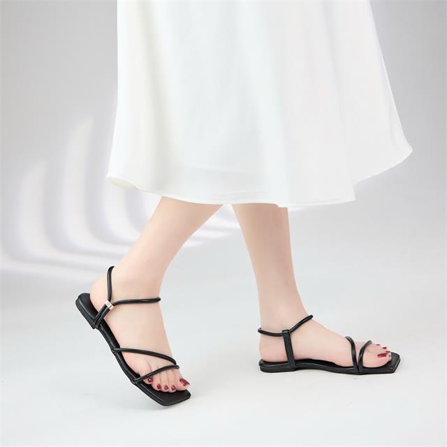 Giày Sandal Nữ MWC 2765 - Sandal Nữ Dây Da Mảnh Siêu Mềm Nhẹ, Sandal Đế Bệt Nữ Mùa Hè Đi Biển, Đi làm, Đi Học Thanh Lịch, Thời Trang.