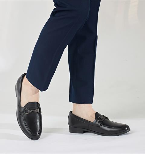 Giày Tây Nam MWC 6691 - Giày Da Slip-On Nam Gắn Khóa Kim Loại Sang Trọng Và Lịch Lãm.