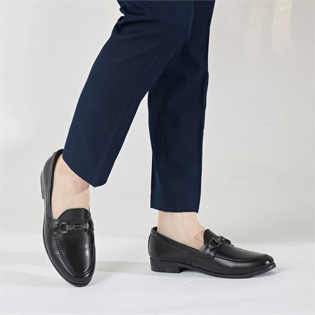 Giày Tây Nam MWC 6691 - Giày Da Slip-On Nam Gắn Khóa Kim Loại Sang Trọng Và Lịch Lãm.