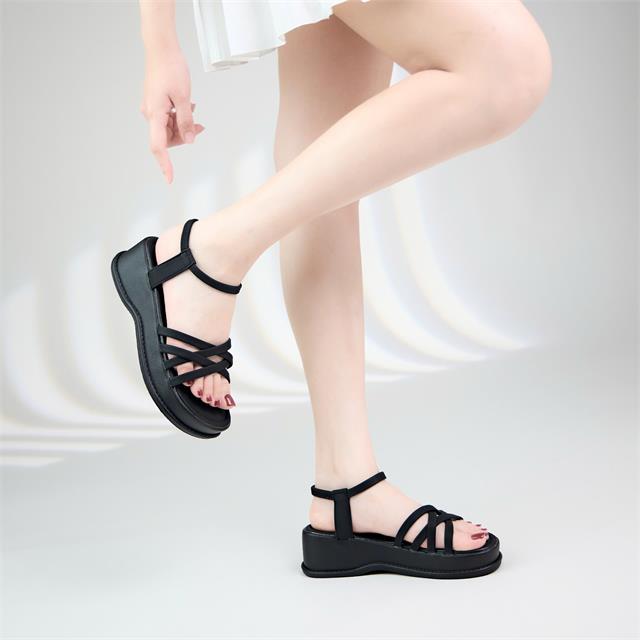 Giày Sandal Nữ MWC E133 - Sandal Nữ Da Mềm Siêu Bền Đẹp, Sandal Nữ Đế Bánh Mì Hack Dáng, Hottrend Thời Trang.