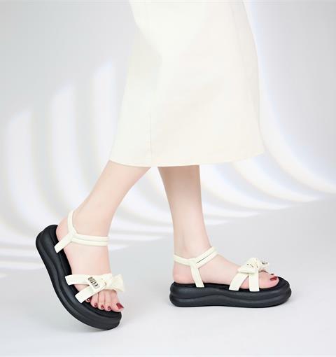 Giày Sandal Nữ MWC E136 - Sandal Nữ Phối Nơ Xinh Xắn Đi Học, Đi Chơi Siêu Bền Đẹp, Sandal Nữ Đế Đúc Nguyên Khối Thanh Lịch, Thời Trang.