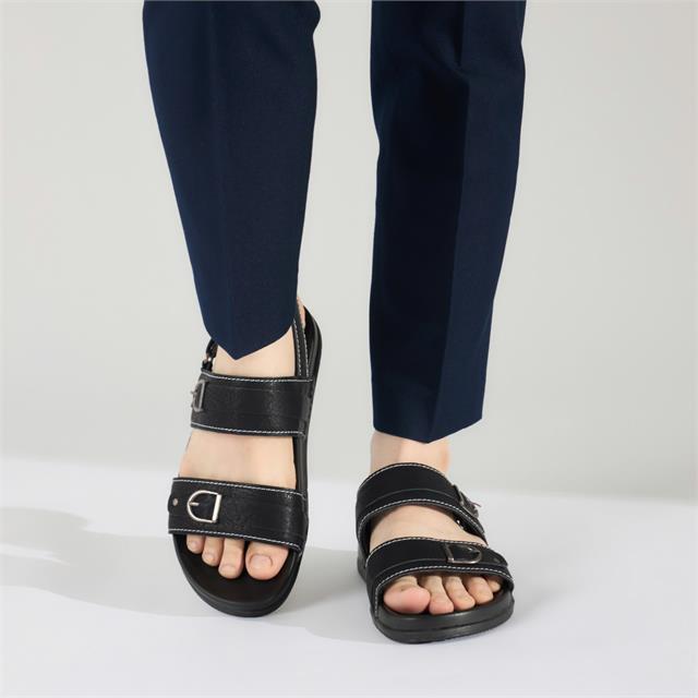 Giày Sandal Nam MWC 7093 - Sandal Da Nam Cao Cấp Phối Khuy Cài Siêu Bền Đẹp, Sandal Nam Kiểu Dáng Streetwear Thanh Lịch, Thời Trang.