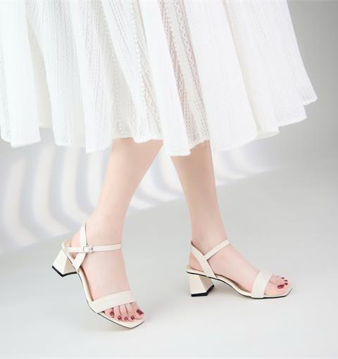 Giày Sandal Cao Gót MWC G155 - Saldal Quai Ngang Nữ Cao Cấp, Sandal Nữ Gót Vuông Cao 5 Phân Thanh Lịch, Thời Trang.