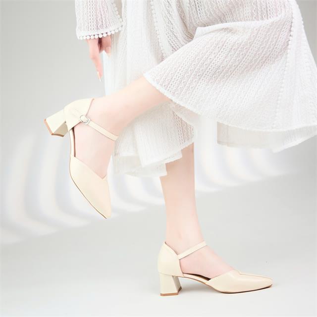 Giày Cao Gót MWC G158 - Giày Cao Gót Nữ Bít Gót Bít Mũi Kiểu Dáng Slingback Siêu Bền Đẹp, Cao Gót Đế vuông Cao 5cm Thanh Lịch, Thời Trang.