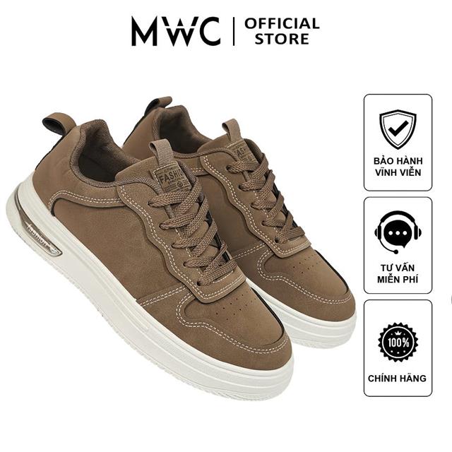 Giày Thể Thao Nam MWC 5744 - Giày Da Thể Thao Nam Dáng Sneaker Cổ Thấp Siêu Bền Đẹp, Giày Thể Thao Nam Đi Học, Đi Chơi, Dã Ngoại Năng Động, Trẻ Trung, Thời Trang.