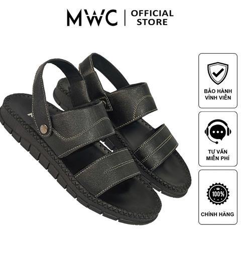 Giày Sandal Nam MWC 7095 - Sandal Da Nam Cao Cấp Phối Nút Cài Quai Hậu Siêu Bền Đẹp, Sandal Nam Kiểu Dáng Streetwear Thanh Lịch, Thời Trang.