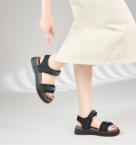 Giày Sandal Nữ MWC E159 - Giày Sandal Nữ 2 Quai Ngang Dán Lót Cài Siêu Bền Đẹp, Sandal Nữ Đế Bánh Mì Hack Dáng Hotrend Thời Trang.