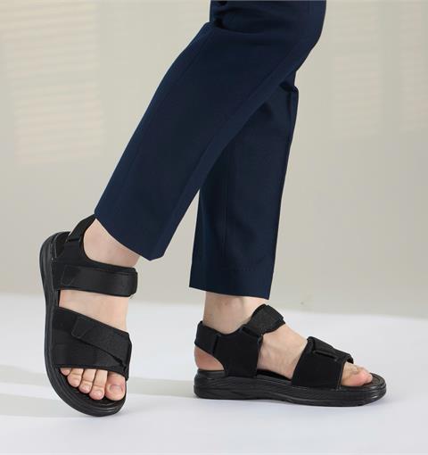 Giày Sandal Nam MWC 7096 - Sandal Nam 2 Quai Ngang Phối Lót Dán Thanh Lịch Đi Học, Đi Làm Siêu Bền Đẹp, Sandal Nam Kiểu Dáng Streetwear Năng Động Trẻ Trung, Thời Trang.