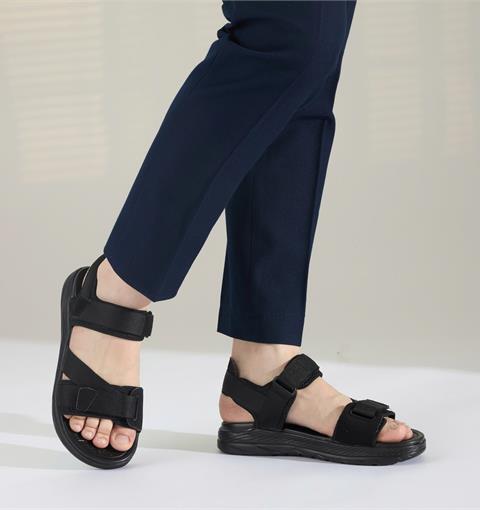 Giày Sandal Nam MWC 7098 - Sandal Nam 2 Quai Ngang Phối Lót Dán Thanh Lịch Đi Học, Đi Làm Siêu Bền Đẹp, Sandal Nam Kiểu Dáng Streetwear Năng Động Trẻ Trung, Thời Trang.