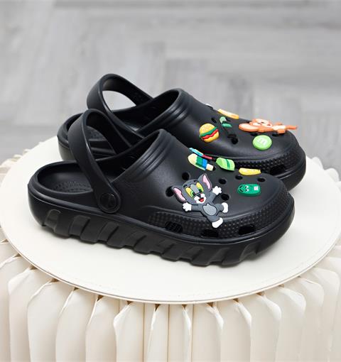 Dép Nữ MWC 8585 - Dép Crocs Nhựa Eva Gắn Charm Tom & Jerry Dễ Thương, Vui Nhộn, Trẻ Trung.